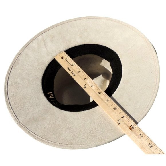 Handmade wide brim hat made in Mexico hand painted - Picture 6 of 7